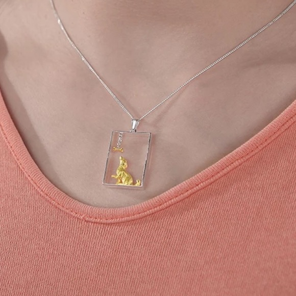 Artisan Handmade 925 Silver The Zaida Dog Necklace - Picture 9 of 10